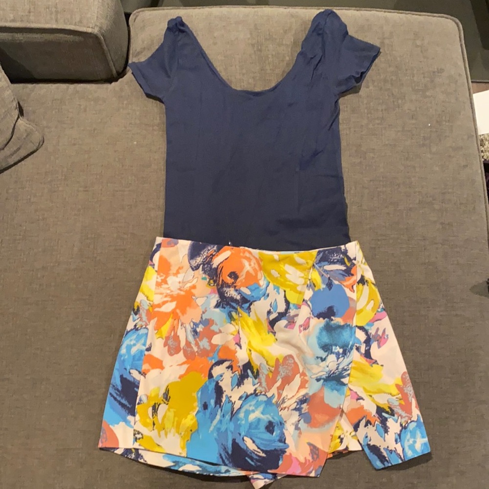 Bebe shorts and top